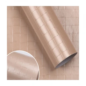 PVC self-adhesive wallpaper 3d wallpaper kitchen bathroom bathroom waterproof oil-proof ceramic tile high temperature stick