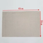 pvc vinyl insulating pads oil and crease resistant place mat washable table dish mat