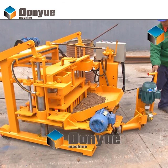 QT40-3A small cheapest egg laying concrete hollow cement block making machine with high efficiency