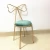 Import quality fabric home furniture wedding modern bowknot back chair from China