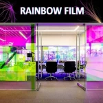 Quality PVC Transparent Iridescent Reflective Rainbow Film