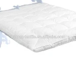 Queen size white natural cotton fabric mattress cover