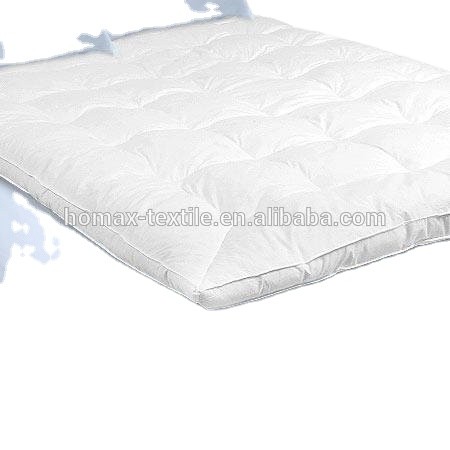 Queen size white natural cotton fabric mattress cover