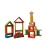 Import Rainbow wooden blocks with 33 pcs shapes for kindergarten kids from China