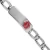 Import RainSo Health Care Products Customized 316L Stainless Steel Chain Link Id Bracelet from China