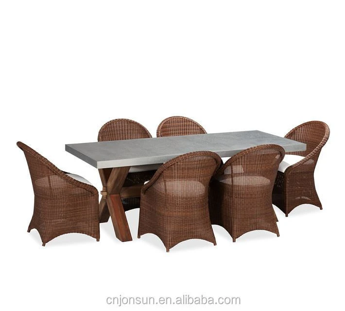 Rattan Outdoor Garden Dining Furniture Set with Aluminum Frame wicker outdoor furniture