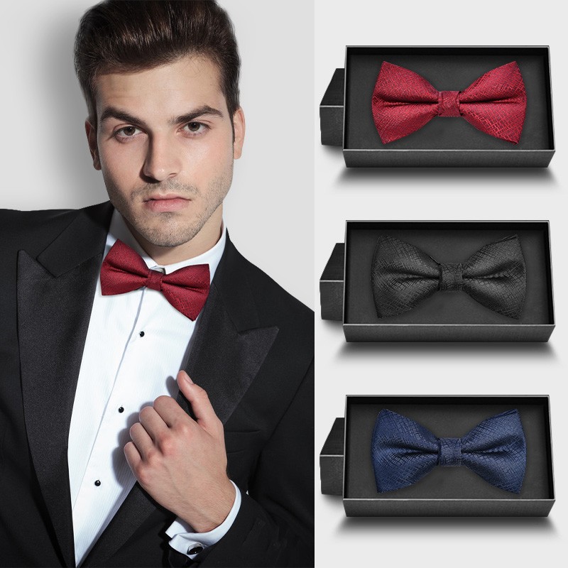 Ready To Ship  Pre-tied Custom Embroidered Glow Private Label Bow Tie