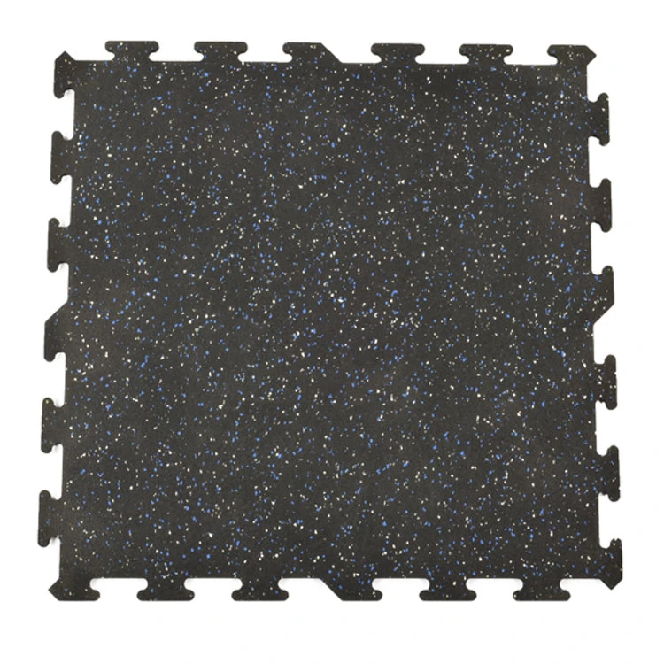 Recycled Indoor interlocking rubber flooring mat for treadmill home use