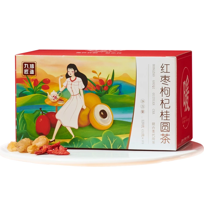 Red Date Goji berry and Longan Fruit Tea ediable fruit tea drinks