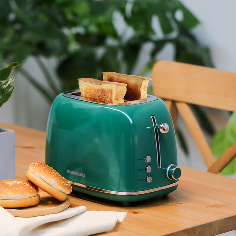 Buy Redmond 2 Slice Colorful Grill Toaster Mini Stainless Steel Toaster ...