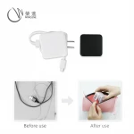 Retractable Eco-friendly Portable Silicone Charging Cable Holder Data Line Charger USB Cable Organizer