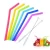 Import Reusable Food Grade Silicone Drinking Straw with Cleaner Brush for Home Party Bar Accessories from China