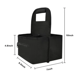 Reusable Hot Drink Carrier Cup Holder Coffee Bags Insulated Delivery Bag with Dividers and Cup Holders