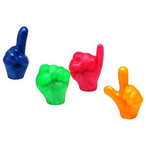 Rock Paper Scissors Silicon tiny Hands Toy - Stress Reliever Toys for Vending Machine - Party Favors Classroom Rewards