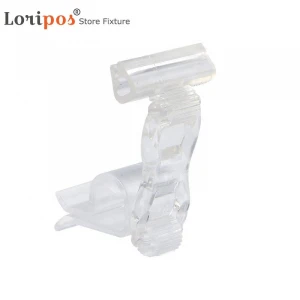 Rotatable direction pop clips transparent double clamps price tag clip label holder price card display clamp sign holder
