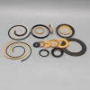 RPTFE materials low friction abrasion resistance PTFE 5% 10% 15% carbon filled customized  air compressors ptfe piston cup seals