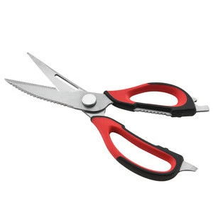 RUITAI Useful utensil rubber handle multiuse shears stainless steel kitchen scissors