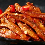 Sales Asian children spicy dried diet sea snacks products small fish spicy food snack