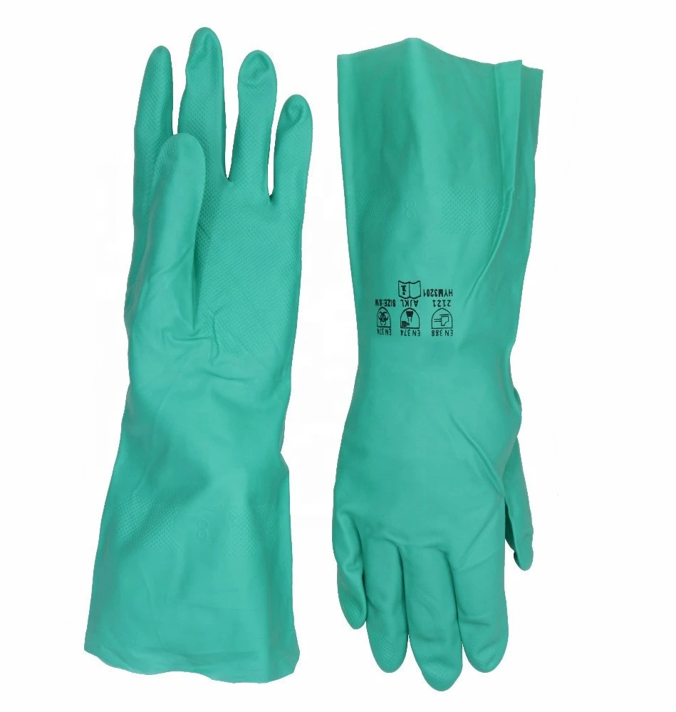 Sandy Lining 100% Latex Rubber Household Kitchen Cleaning Gloves