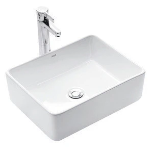 Sanitary Wares Square Wash Hand Basin Sinks Countertop Faucet Wash Basin Lavatory Ceramic Vanity Art Bathroom Sink Wash Basin