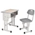 Import School Furniture Plastic Hight Adjustable Classroom Desk and Chair from China