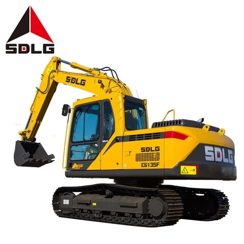 SDLG 6135F Chinese Construction Equipment compact digger mini excavator 12 ton with 1.9m3 Bucket Capacity