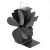 Import Self-Powered 4 Blades Heat Powered Eco Stove Fan Aluminum Black Burning/Cost Efficiency To 33% from China