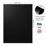 Set of 3 FDA Approved, PFOA Free, Reusable Easy to Clean BBQ Accessories Work on Gas, Charcoal, Electric Non-Stick Baking Mat