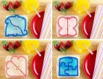 Set of 4 Plastic Cookie Cutter  With Fun Shapes