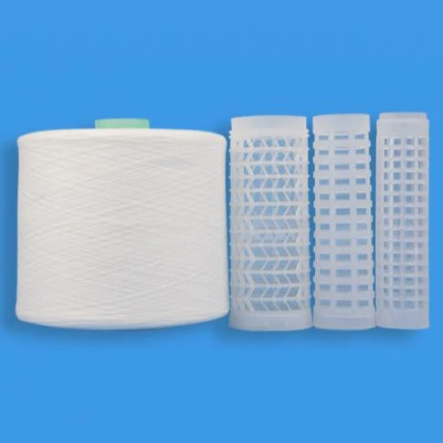 Sewing Threads supplies 100% polyester sewing thread raw white/optical white /black 202,402,502