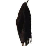 SF0190 Wholesale and Retail genuine HOT SALE women mink fur shawl with pockets/ Real Fur Mink Shawl Scarf
