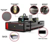 Sheet Metal Processing CNC Fiber Laser Cutter 500W 700W 1000W High Power Auto Metal Fiber Cutting Machine