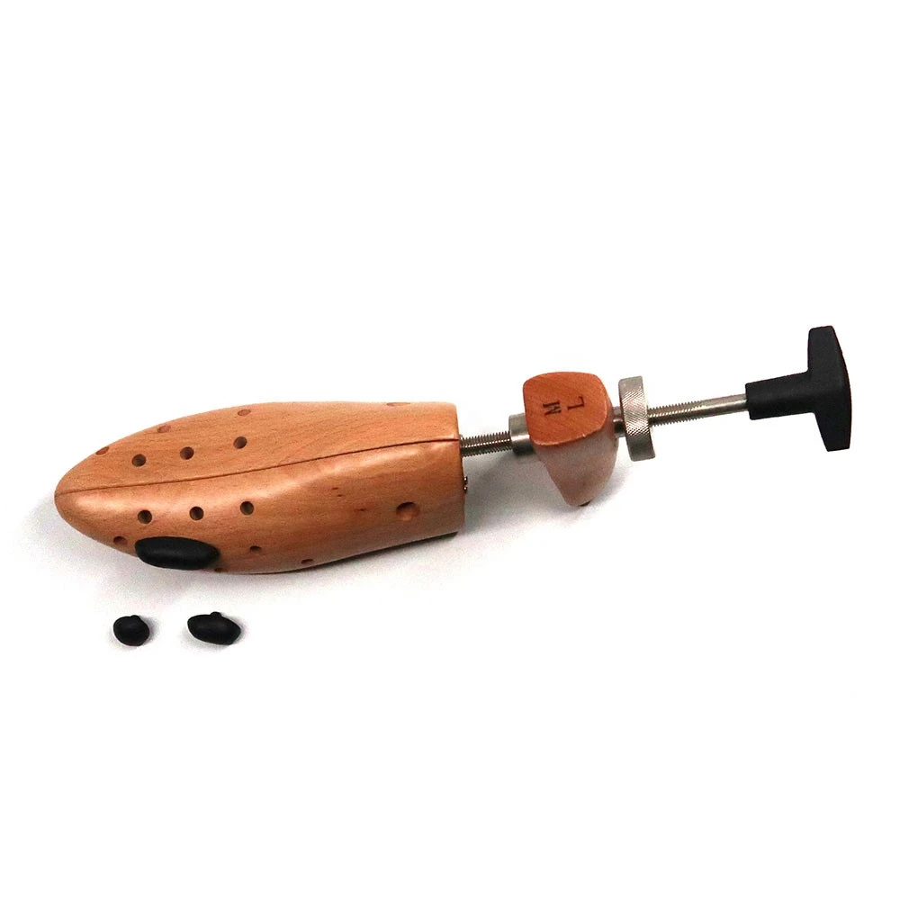 Shoe Expander with T Shaped Handle in Beech Wooden Two Way (Length & Width) natural wood color Shoe Stretcher  - SS02D