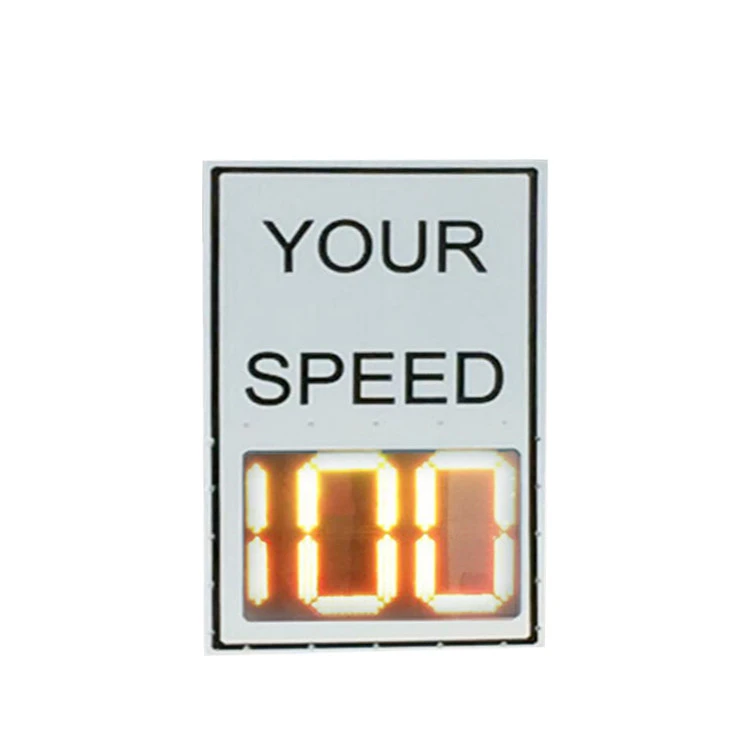 Sign Police Detector Tachometer Display Screen Cameras Speed Radar Traffic Speed