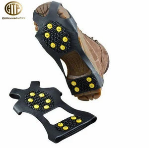 Silicone Flexible Crampons With 10 Teeth and Stainless Steel Anti-Slip Traction Cleats
