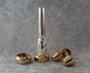 Silver Plated Yellow Brass material metal Trumpet Mouthpiece