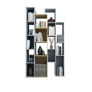Simple nordic study room book cabinet and home combination bookcase in book shelf cabinet design locker