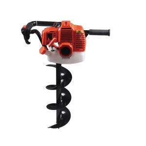 Single Tree Planting Digging Machine 52cc Earth Auger With CE