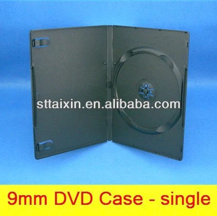 single/double black 9mm acrylic dvd case