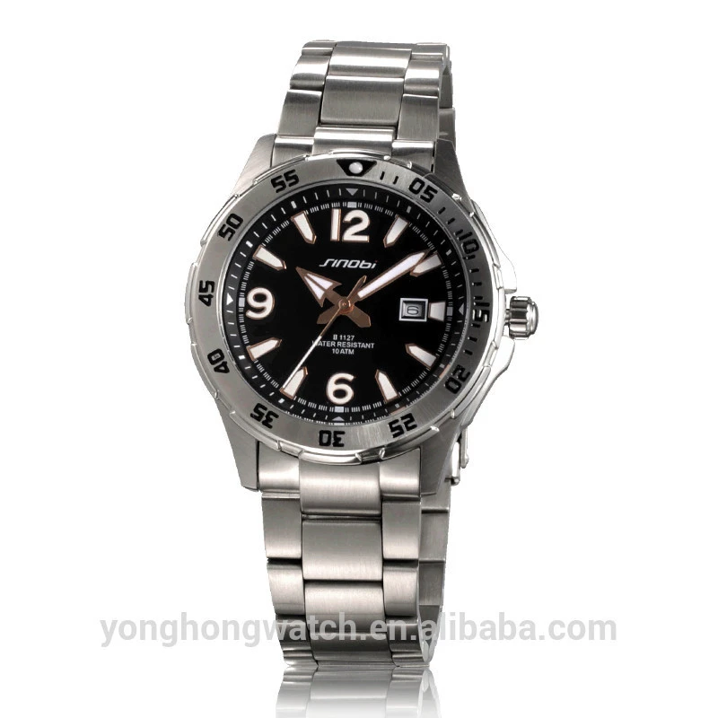 Sinobi 1127G q&amp;q quartz 10 bar watch model /q&amp;q quartz watch mode