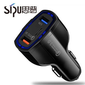 SIPU fast charging qc3.0 usb car charger for cell phone