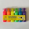 Six Assorted Pastel Colors Animal Paw Shaped Highlighter Marker Pens for Students & Kids