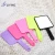 Import Small MOQ custom logo square shapes cosmetic cute pink hand mirrors private label wholesale bulk salon hand held mirror from China