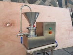 small scale peanut butter processing / peanut butter making machine line / horizontal peanut butter grinding machine chili