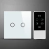Smart Home Wifi Light Switch Touch Control Glass Panel Remote Control Wall Switch 2Gang