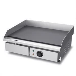 Snack Bar Catering Equipment Electric BBQ Grill Machine Stainless Steel Flat Commercial Griddle