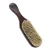 Import Solid Wood Mustache Grooming Brush 100% Natural Bristle Beard Brush Barber Curve Brush from China