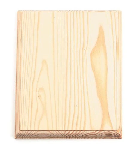 Solid Wood Natural Color Rectangle  Unfinished Wood Plaque