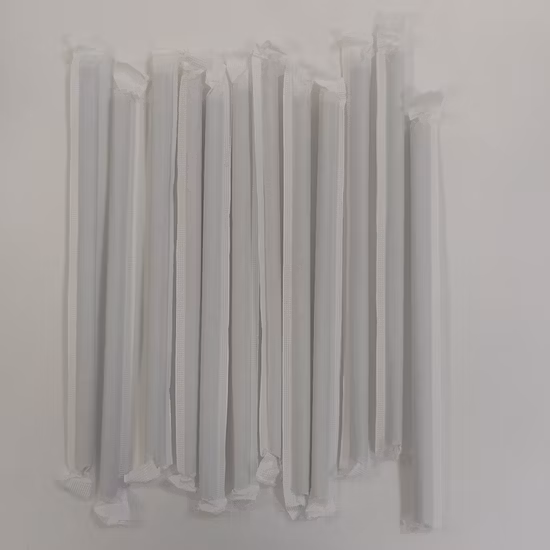 Import High Quality Biodegradable Black Paper Individual Wapped PP Plastic Coffee Juice Straws from China