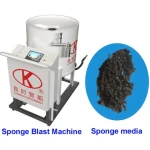 sponge blasting machine blast media brown corundum abrasive sponge media for Turbine carbon deposition cleaning